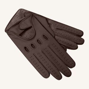M.A.M.A. Women's Hand Gloves For Driving - Brown